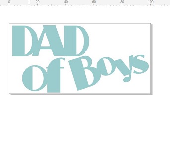 Dad of boys 100 x 50mm  imum buy of 3   priced individually